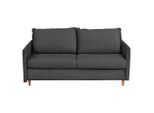 Livetastic , Anthrazit , Textil , Buche , massiv , Füllung: Polyurethan (Pur) , 175x95x103 cm , Made in EU , Liegefunktion, Rücken echt ,