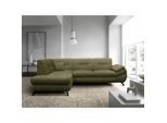 Mid.you , Grün , Textil , Füllung: Schaumstoff , 274x201 cm , Made in EU , Wohnzimmer, Sofas & Couches, Schlafsofas, Ecksofas mit Schlaffunktion
