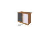 Held , Anthrazit , Holzwerkstoff , Eckteil , 110x85x60 cm , individuell planbar ,