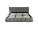 Livetastic , Grau , Metall, Textil, Holzwerkstoff , 1 Fächer , 16-Zonen , 208x90x228 cm , Lattenrost, gepolstertes Kopfteil, Kingsize,Federleisten mit Duokappen, Federleisten mit Triokappen, Fußteilverstellung mit Gasdruckfeder ,