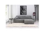 Trendmanufaktur , Hellgrau , Textil , Füllung: Polyetherschaumkern , Ottomane rechts, seitenverkehrt montierbar, L-Form , 265x164 cm , Made in Europe , Schlafen auf Sitzhöhe, Rücken echt, Armteil links, Armteil rechts , Wohnzimmer, Sofas & Couches, Wohnlandschaften, Ecksofas