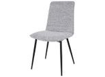 Möbelix , Grau, Schwarz , Holz, Metall, Textil , Pappel , Sperrholz , 47x91x61 cm , Bsci , Esszimmer, Esszimmerstühle, Polsterstühle