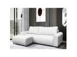 Mid.you , Creme , Textil , Ottomane links, L-Form , 250x160 cm , Made in EU , Liegefunktion ,