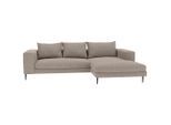Trendmanufaktur , Taupe , Textil , Füllung: Schaumstoff, Silikon , 295x170 cm , Made in EU , seitenverkehrt erhältlich, Schlafen auf Sitzhöhe, Hocker erhältlich, Rücken echt , Wohnzimmer, Sofas & Couches, Schlafsofas, Schlafsofas