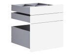Ondega , Weiß Hochglanz , Holzwerkstoff , 45.3x50.3x47 cm , Schlafzimmer, Kleiderschränke, Schranksystem Unit, Unit Ausstattung, Unit Schubladen