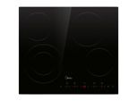 Midea , 59x5.5x52 cm , Kindersicherung, Sicherheitsabschaltung, Topferkennung, rahmenlos mit Facettenschliff, Timerfunktion , Küche, Küchenelektrogeräte, Kochfelder, Glaskeramik Kochfelder