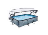 Exit Toys , Blau , Kunststoff , Steinoptik , 200x65x300 cm , Pools & Wasserspaß, Pools, Aufstellpools, Frame-Pools