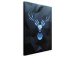artgeist , Schwarz, Hellblau , Textil, Holzwerkstoff , rechteckig , 40x60x1.2 cm , Keilrahmen , Dekoration, Bilder & Rahmen, Bilder, Tier Bilder