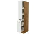 FlexWell , Eichefarben, Magnolie , Holzwerkstoff , einzeln stellbar , 30x200x57 cm , Made in Germany , individuell planbar ,