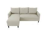 P & B , Beige , Textil , Füllung: Silikon, Schaumstoffflocken , seitenverkehrt montierbar, L-Form , 192x138 cm , Made in Romania ,