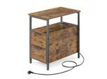 Mid.you , Schwarz, Dunkelbraun , Holzwerkstoff , 2 Schublade(n) Schubladen , rechteckig , 61x35x60 cm , Stauraum ,