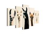 artgeist , Schwarz, Beige , Textil, Holzwerkstoff , rechteckig , 100x50x1.2 cm , Keilrahmen , Dekoration, Bilder & Rahmen, Bilder, Tier Bilder
