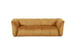 Mid.you , Orange , Textil , 220x67x106 cm , Rücken echt , Wohnzimmer, Sofas & Couches, Sofas, Big Sofas
