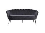 Livetastic , Schwarz, Dunkelgrau , Metall, Textil , 180x78.5x78 cm ,