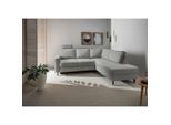 Livetastic , Grau , Textil , Buche , Uni , 242x200 cm , Made in EU , Rücken echt ,