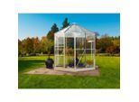 Möbelix , Weiß , Metall, Kunststoff, Glas , 267.0x242.3x295.0 cm , Freizeit im Garten, Gartenpflege, Gewächshäuser, Gewächshaus Zubehör