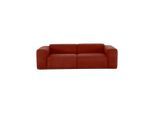 Mid.you , Rostfarben , Textil , 266x76x116 cm , Made in EU , Rücken echt , Wohnzimmer, Sofas & Couches, Sofas, 3er Sofas