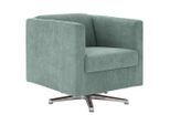 Looks by W.Joop , Türkis , Textil , Uni , 72x71x75 cm , Made in EU , Wohnzimmer, Sessel
