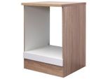 Möbelix , Weiß, Sonoma Eiche , Holzwerkstoff , 60x85x57 cm , Made in Germany , individuell planbar , Küche, Küchenblöcke, Küchenschränke, Küchenumbauschränke