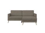 Möbelix , Hellbraun , Textil , Buche , massiv , Füllung: Schaumstoff , L-Form , 222x152 cm , Bettkasten erhältlich, Bettfunktion erhältlich , Wohnzimmer, Sofas & Couches, Schlafsofas, Ecksofas mit Schlaffunktion