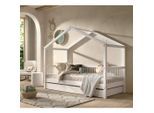 Vipack , Weiß , Holz , Buche,Buche , massiv,massiv , 90x200 cm , Kinder- & Jugendzimmer, Kinderbetten, Hausbetten