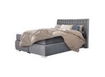 Livetastic , Platinfarben , Textil , H3 , 120x200 cm , Made in EU, Made in Europe, FSC 100% , gepolstertes Kopfteil, Stoffauswahl, in verschiedenen Größen erhältlich ,