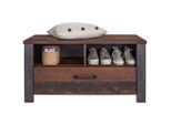 Ondega , Grau, Eichefarben , Holzwerkstoff , 1 Schublade(n) Schubladen , 96x49.5x37 cm , Typenauswahl ,