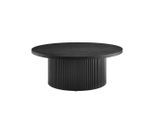 Livetastic , Schwarz , Holzwerkstoff , furniert , rund , 85x33x85 cm , Wohnzimmer, Wohnzimmertische, Couchtische, Couchtische rund