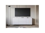 P & B , Weiß , Holzwerkstoff , 2 Fächer , 2 Schublade(n) Schubladen , 180x69.4x39 cm , FSC , stehend , Wohnzimmer, TV-Möbel, TV- & Lowboards