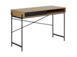 Mid.you , Schwarz, Eichefarben , Metall, Holzwerkstoff , rechteckig , 50x75x110 cm , Reach , Büromöbel, Schreibtische, Schreibtische