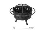 Möbelix , Schwarz , Metall , rund , 60 cm , Freizeit im Garten, Gartenaccessoires, Feuerschalen