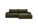 Livetastic , Grün , Textil , Füllung: Schaumstoff,Schaumstoff , Ottomane rechts, L-Form , 272x156 cm , Made in EU , Liegefunktion ,