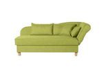 Max Winzer , Hellgrün , Textil , Buche , Uni , Füllung: Schaumstoff , 88x82x190 cm , Goldenes M, Made in Europe , Rücken echt, Armteil rechts , Wohnzimmer, Sofas & Couches, Relaxliegen & Récamièren, Récamièren & Ottomanen