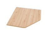 Möbelix , Eiche Artisan , Holzwerkstoff , 80x2.2x80 cm , Büromöbel, Schreibtische, Schreibtisch-Zubehör
