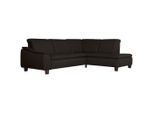 Max Winzer , Dunkelbraun , Textil , Ottomane rechts, L-Form , 247x187 cm , Goldenes M, Made in Germany ,