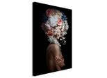 artgeist , Schwarz, Hellrosa , Textil, Holzwerkstoff , rechteckig , 40x60x1.2 cm , Keilrahmen , Dekoration, Bilder & Rahmen, Bilder, Abstrakte Bilder