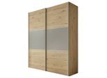 Mid.you , Grau, Eiche Artisan , 8 Fächer , 2 Schublade(n) Schubladen , 200x222x68 cm , Lga, Goldenes M, BQ - Bündnis für Qualität, Made in Germany , in verschiedenen Größen erhältlich, in verschiedenen Holzdekoren erhältlich ,