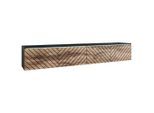 P & B , Schwarz, Eiche Wotan , Holzwerkstoff , 2 Fächer , 180x30x33 cm , FSC , stehend, hängend, Beleuchtung ,