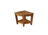 Gardenson , Braun , Holz , Teakholz , Hartholz , Freiform , 40x44x40 cm , gastro- und objekttauglich, wetterfest, UV-beständig, offenes Fach, einfacher Aufbau , Gartenmöbel, Gartentische, Loungetische & Beistelltische Outdoor