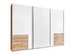 Mid.you , Weiß, Eichefarben , Holzwerkstoff , 3 Fächer , 6 Schublade(n) Schubladen , 300x216x65 cm , BQ - Bündnis für Qualität, Made in Germany, DIN EN ISO 9001 , umfangreiches Zubehör erhältlich, in verschiedenen Größen erhältlich, in verschiedenen Holzdekoren erhältlich ,