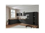 Held , Grau, Eiche Wotan , Holzwerkstoff , 8 Schublade(n),2 Schublade(n) Schubladen , seitenverkehrt montierbar, L-Form, nur wie online abgebildet bestellbar , A , 420x240 cm , Made in Germany ,