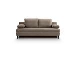 Mid.you , Beigebraun , Holz , Füllung: Polyurethan (PUR),Polyurethan (Pur) , 200x91x100 cm , Made in EU, FSC MIX , Liegefunktion , Wohnzimmer, Sofas & Couches, Schlafsofas, Schlafsofas