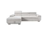Livetastic , Creme , Textil , Ottomane links, L-Form , 268x189 cm , Made in EU , Liegefunktion, haustierfreundlicher Bezug , Wohnzimmer, Sofas & Couches, Wohnlandschaften, Ecksofas