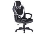 Livetastic , Grau, Schwarz, Weiß , Metall, Kunststoff, Textil , 64.5x112-122x69 cm , Büromöbel, Bürostühle, Gaming Stühle