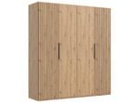 Mid.you , Eiche Artisan , Holzwerkstoff , 2 Fächer , 200x216x58 cm , BQ - Bündnis für Qualität, Made in Germany, DIN EN ISO 9001 , umfangreiches Zubehör erhältlich, in verschiedenen Größen erhältlich, in verschiedenen Holzdekoren erhältlich , Schlafzimmer, Kleiderschränke, Drehtürenschränke