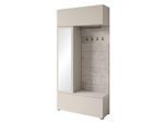 Livetastic , Beige, Kaschmir , Holzwerkstoff , 5 Fächer , 115x231.9x37.5 cm , FSC , Garderobe, Garderoben-Set