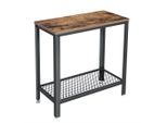 Möbelix , Braun, Schwarz , Metall, Holzwerkstoff , rechteckig , 60x60x30 cm , einfacher Aufbau , Kleinmöbel, Beistelltische