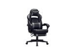 Möbelix , Grau, Schwarz , Kunststoff, Leder , Lederlook , 67x116x66 cm , Typenauswahl, Sitzfläche 360° drehbar, ergonomische Rückenlehne , Büromöbel, Bürostühle, Gaming Stühle