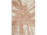 Obsession , Creme, Cognac , Textil , Abstraktes , rechteckig , 80x150 cm , Oeko-Tex® Standard 100 , für Fußbodenheizung geeignet, in verschiedenen Größen erhältlich, pflegeleicht , Teppiche & Böden, Teppiche, Webteppiche