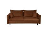 Mid.you , Rostfarben , Textil , Füllung: Polyurethan (PUR),Polyurethan (Pur) , 216x96x102 cm , Made in EU , Liegefunktion ,